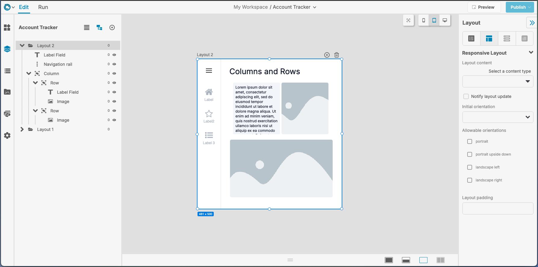 Responsive Layout Containers